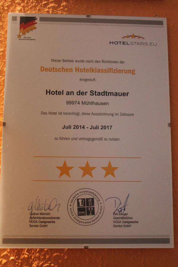 Hotel An Der Stadtmauer ミュールハウゼン エクステリア 写真